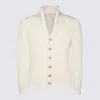 Brunello Cucinelli Cashmere Cardigan With Cable Knit Design In Beige