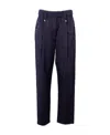 Brunello Cucinelli Elastic Waist Casual Pants In Blue