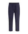 Brunello Cucinelli Elastic Waist Casual Pants In Blue