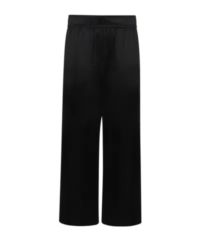 Brunello Cucinelli Elastic Waist Casual Pants In Black