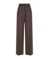 Brunello Cucinelli Elastic Waist Casual Pants In Brown