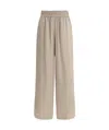 Brunello Cucinelli Palazzo Pants In Nude