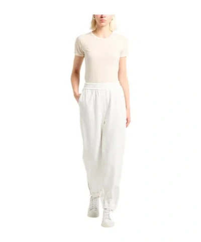 Brunello Cucinelli Elastic Waist Casual Sweatpants In White