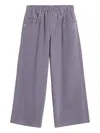 Brunello Cucinelli Elastic-waist Casual Trousers In Purple