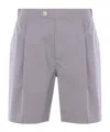 Brunello Cucinelli Logo Patch Bermuda Shorts In Gray