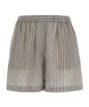 Brunello Cucinelli Elastic Waist Shorts In Multicolor