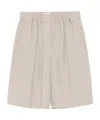 Brunello Cucinelli Elasticated-waist Shorts In Nude