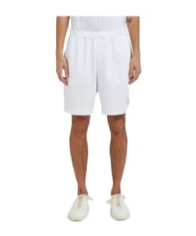 Brunello Cucinelli Elastic Waist Shorts In White