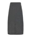Brunello Cucinelli Longuette Midi Skirt In Stretch Cashmere