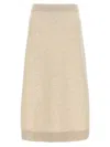 Brunello Cucinelli Women Cashmere Skirt In Neutral