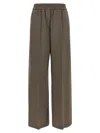 Brunello Cucinelli Elastic Waist Casual Pants In Brown