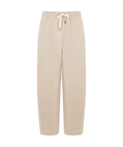 Brunello Cucinelli Elastic Waist Sweatpants In Green