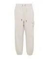 Brunello Cucinelli Beaded Trim-detailing Track Pants In White