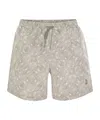 Brunello Cucinelli Elastic Waist Swimming Trunks In Nude