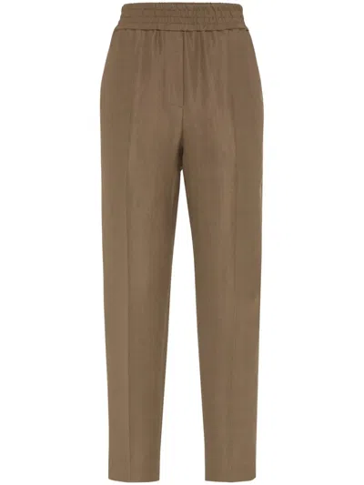 BRUNELLO CUCINELLI ELASTIC WAIST TROUSERS