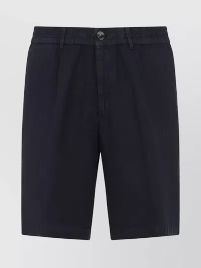 BRUNELLO CUCINELLI ELASTIC WAISTBAND LINEN BERMUDA SHORTS