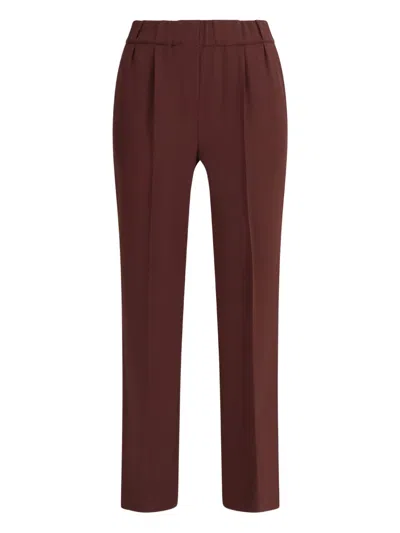 Brunello Cucinelli Women Tailored Pants In Brown
