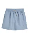 Brunello Cucinelli Elasticated-drawstring Swim Shorts In Blue