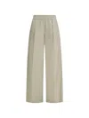Brunello Cucinelli Elasticated Palazzo Pants In Neutral