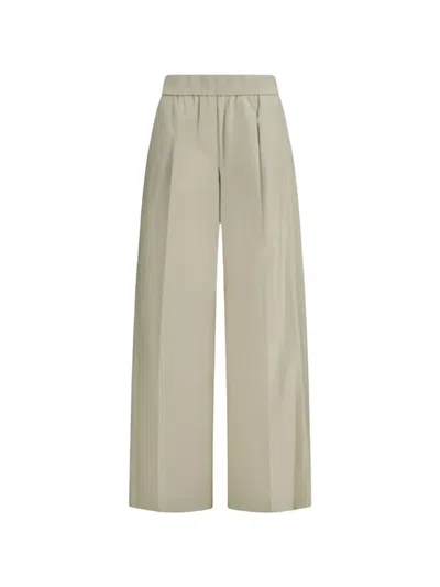 BRUNELLO CUCINELLI ELASTICATED PALAZZO PANTS