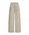 Brunello Cucinelli Elasticated Palazzo Pants In Neutral