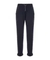 Brunello Cucinelli Elasticated Straight Trousers In Black