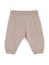 Brunello Cucinelli Elasticated-waist Cotton Track Pants In 粉色