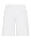 Brunello Cucinelli Elastic-waist Panelled Shorts In White