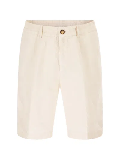 Brunello Cucinelli Elasticated-waist Shorts In Nude