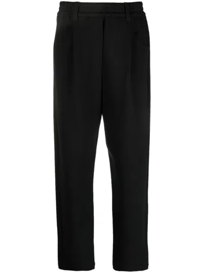 Brunello Cucinelli Elasticated-waist Slouchy Trousers In Black