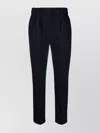 Brunello Cucinelli Elasticated Waist Straight Leg Trousers In Black