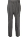 Brunello Cucinelli Elasticated-waist Tailored Trousers In Grey