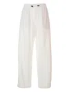 Brunello Cucinelli Hose Mit Elastischem Bund In White