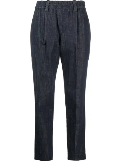 Brunello Cucinelli Straight-leg Tailored Trousers In Black