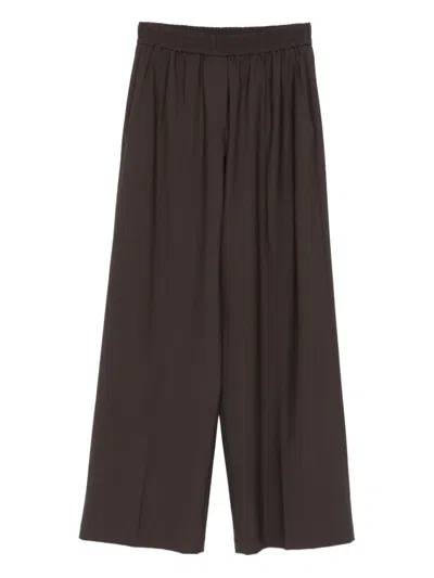 Brunello Cucinelli Elasticated-waist Trousers In Brown