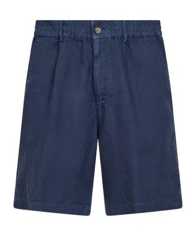 Brunello Cucinelli Button Denim Shorts In Blue