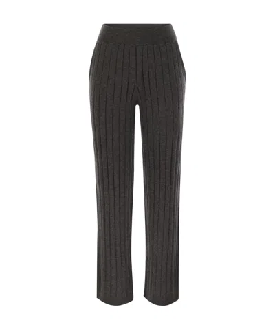 BRUNELLO CUCINELLI BRUNELLO CUCINELLI ELASTICATED WAISTBAND KNITTED TROUSERS