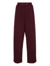 Brunello Cucinelli Elasticated-waistband Sweatpants In Burgundy