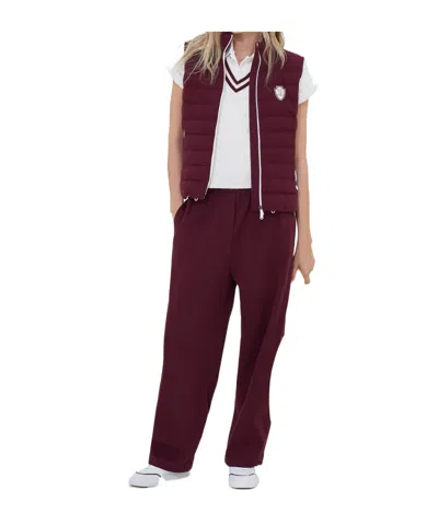 Brunello Cucinelli Elasticated-waistband Sweatpants In Burgundy