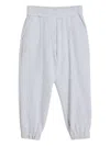 Brunello Cucinelli Elasticated-waistband Trousers In Gray