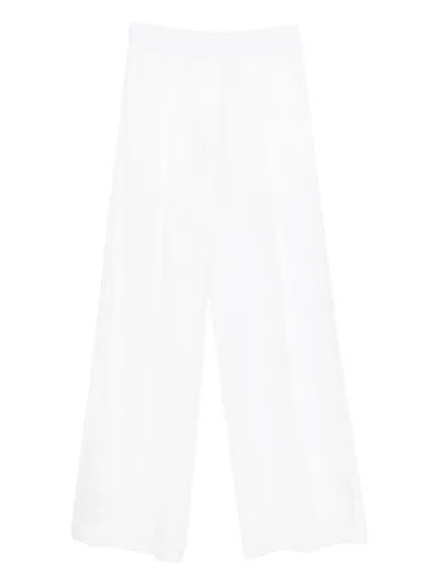 Brunello Cucinelli Elasticated-waistband Trousers In White