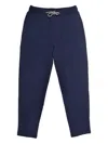 Brunello Cucinelli Elasticated-waistband Wool Trousers In Blue