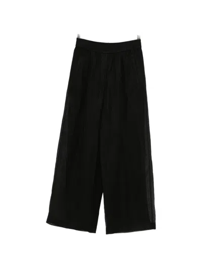 Brunello Cucinelli Elasticated-waistband Palazzo Pants In Black