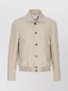 Brunello Cucinelli Elasticized Waist Kaky Jacket Pockets In Beige