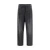 Brunello Cucinelli Grey Five Pocket Jeans With Elastic Waist In Blue