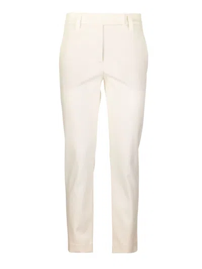 Brunello Cucinelli Elegant High-waisted Trousers For Women In White