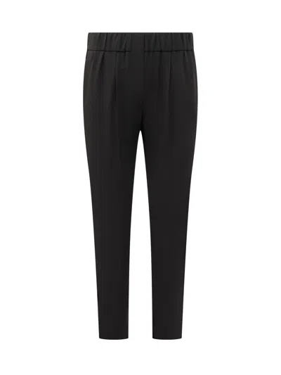 Brunello Cucinelli Elegant Summer Trousers - Size 52 In Black