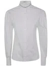Brunello Cucinelli Top Stand Collar Buttoned Cuffs In White