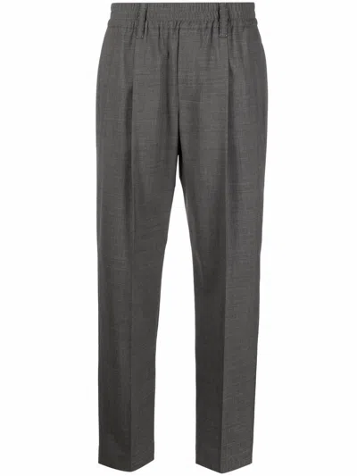 Brunello Cucinelli Wool-blend Tailored Trousers In C010