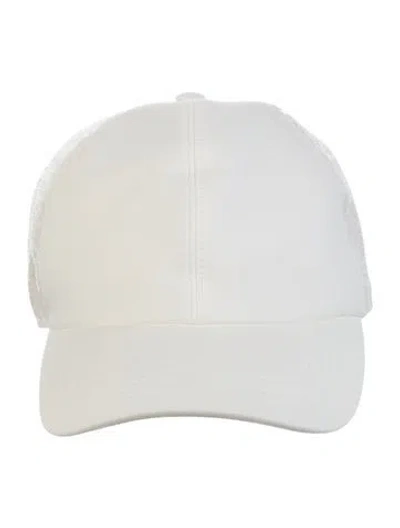 Pre-owned Brunello Cucinelli Embellished Baseball Cap In White
